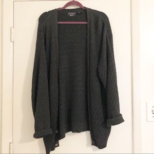 Vintage oversized charcoal cardigan